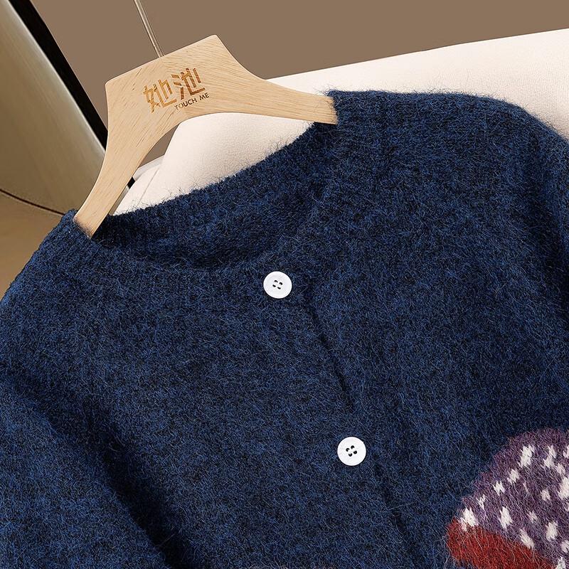 Women's Lambswool Blend Cartoon Sweater