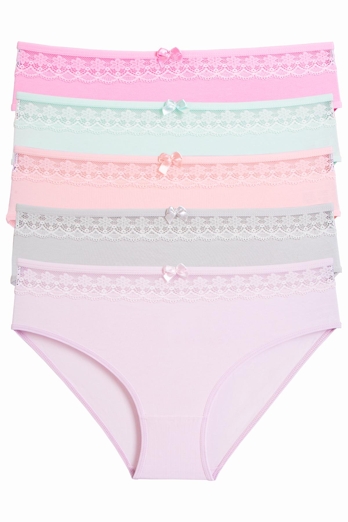 

Женские трусики, 5 шт., лайкра, кружево, хлопок XXL лососевый