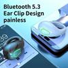 Acısız Kulak Klipsli Bluetooth Kulaklık Tek Kulaklık Süper Bas HD Mikrofonlu Düşük Gecikmeli Mini Kulaklık Acısız Kullanım
