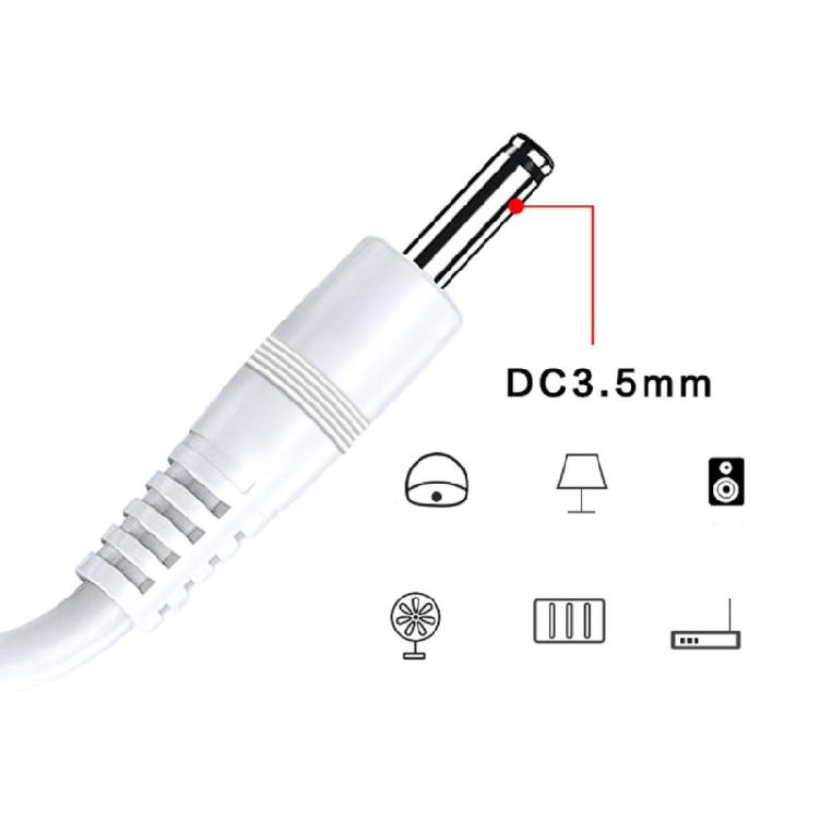 Flexible USB To DC3.5mm Power Cord 80cm Effortless Device Charging Lightweight Travel Friendly Design