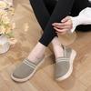 Women's Fly Weave Shoes 2026 Autumn New Outdoor Non Slip Soft Sole Slip on Flats Lightweight Comfortable Breathable Casual Shoes