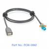 HSD To USB Cable USB 2.0 A Female To 4 Pin HSD Code Z Female Jack LVDS Cable Car Head Unit Control Screen RCC NAC Cable for BMW