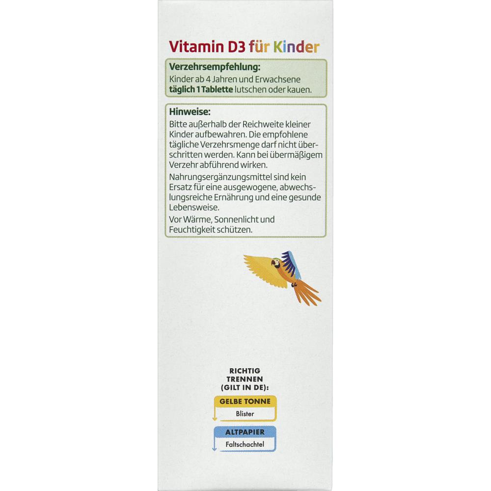 Rothman Altapharma children's chewable vitamin D3, 60 tablets
