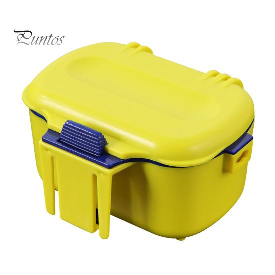 

Коробка для живой наживки с дышащим отверстием, водонепроницаемый держатель для приманки из красного дождевого червя, кейс для хранения, контейнер для рыболовных принадлежностей жёлтый