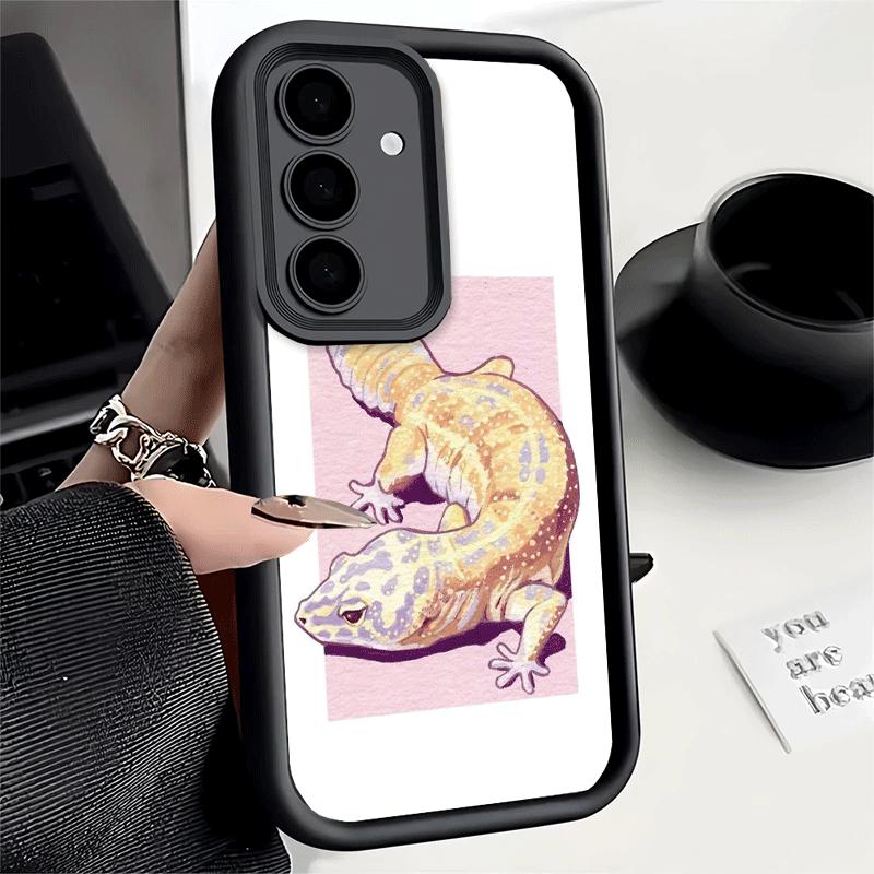 Lizards Geckos Cute Pet Soft Phone Case for Samsung Galaxy S26 Ultra S25 Edge S24 S23 S22 Plus S21 S20 FE 5G Shell Silicone Fund