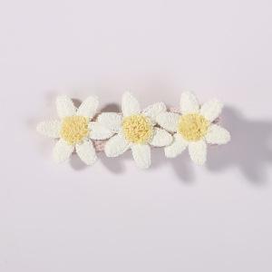Yalun Jewelry Popular Daisy Bb Clip Small Printed Hair Accessories Daily Fabric Handmade Hairpin 4572