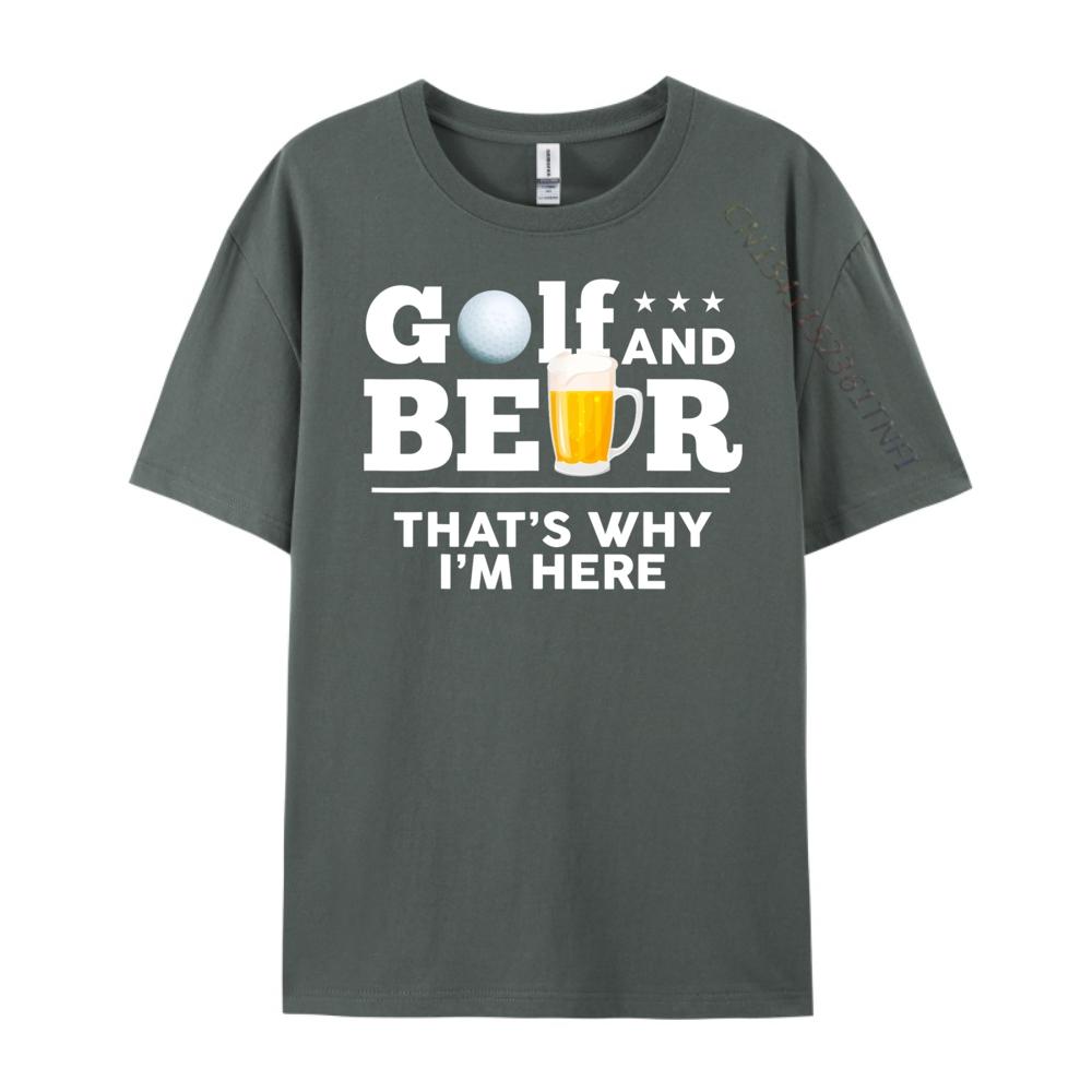 Golf and Beer Joke Dad Funny Fathers Day Drinking Birthday Red And Black Graphic T Shirt Anime Valentines Day