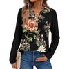 Women's Printed Long Sleeve Shirts Elegant Casual Tops Trendy Shirts Tops