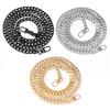 120cm Long Metal Chain for DIY Jewelry: Flat Round Electroplated Aluminum for Messenger Bags or Luggage