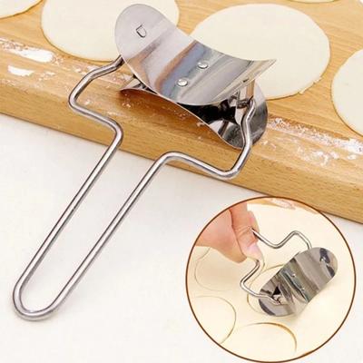 Pie Maker, Pizza Pastry Cutters, Rolling Cooking Tools, Stainless Steel Dumpling Wraper Mould, Dough Circle Roller Machine