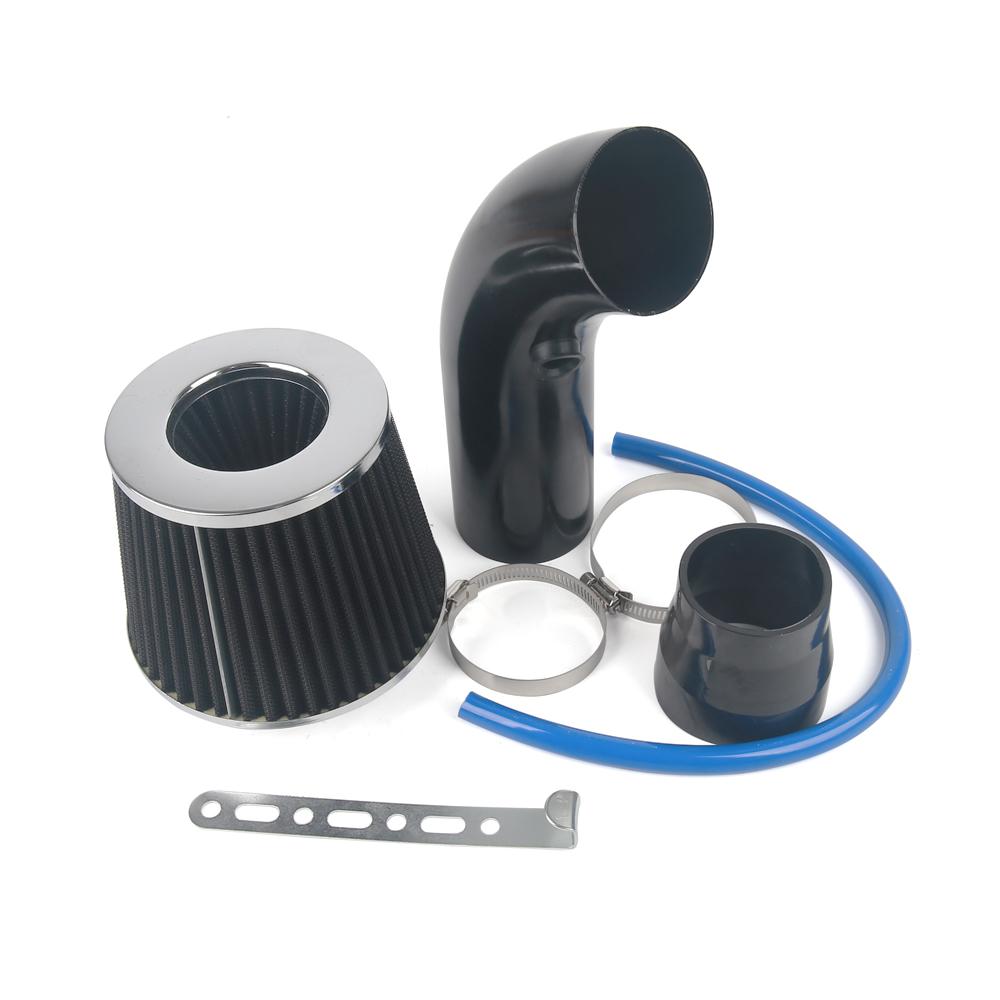 Universal 76mm Car Racing Cold Air Intake System Turbo Induction Pipe Tube Kit Aluminum With Cone Air Filter Inlet