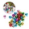 50Pcs Small Metal Bell Colourful Paint Christmas Jingle Bells Key Pendant Party DIY Beads