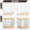SAMIKAGO Acrylic Display Case with Transparent Display Stepped Tiered Display Collection Figure Display Assembly Required Lighted 5 Doors, Case,