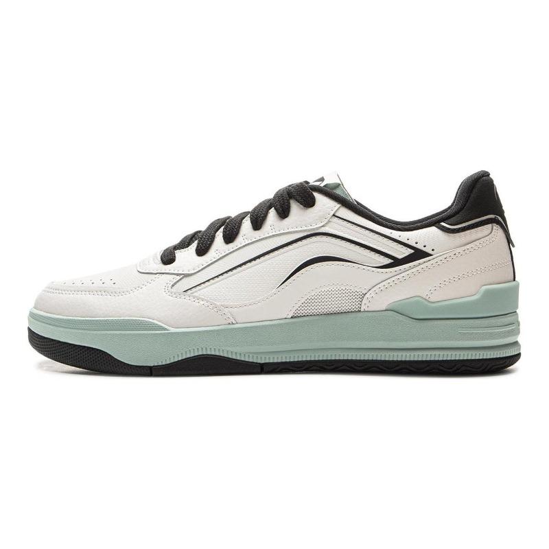 Li-Ning Yueli Men Low-Top Skate Shoes, White and Black AGCV333-2 41