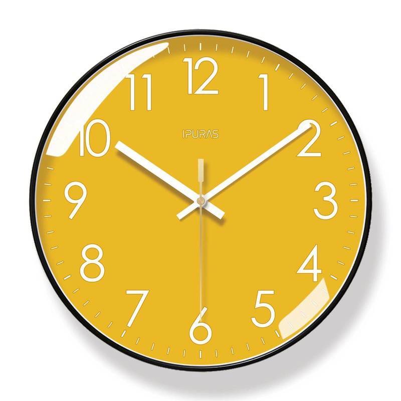 Minimalist Nordic Wall Clock With Quartz Movement For Living Room Decor