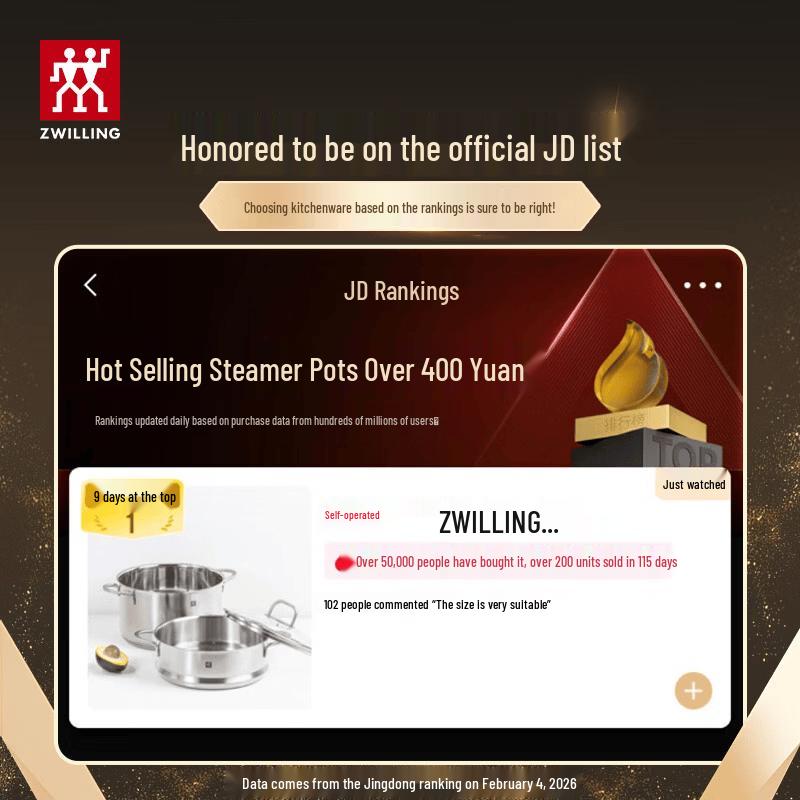 Zwilling Dampfkochtopf-Set aus 304 Edelstahl