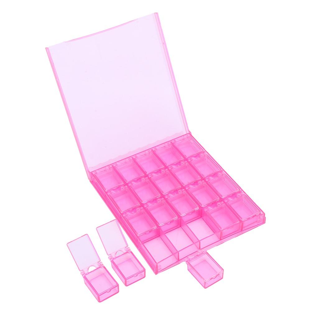 Detachable Dividers Nail Decoration Organize Box Desktop Small Parts Organizing