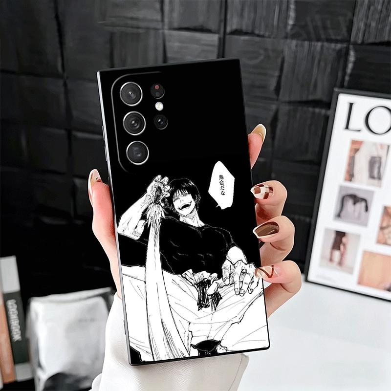 Anime Fushiguro Toji JUJUSU Soft Phone Case for Samsung Galaxy S26 S25 Edge S24 Ultra S23 Plus S22 S21 FE S20 Black Cover Back S