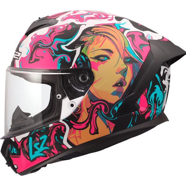 

LS2 FF820 All-Season Full Face Motorbike Helmet with Big Spoiler, Lightweight & Anti-Fog for Men & Women XL