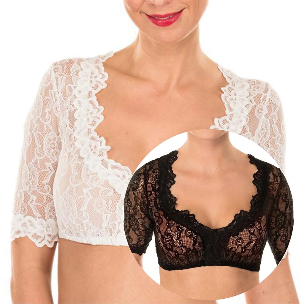 Womens Elegant Bodysuit Bodysuit Lace Blouse For Festival Ladies Elegant Classic Lace Panel Small Blouse Tops