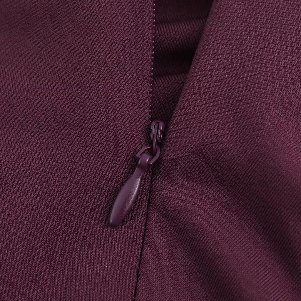 Autumn 2024 Women's European & American Slim Pleated Midi Dress