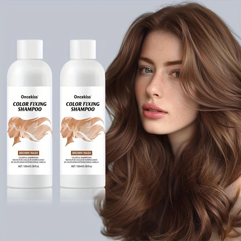 100 ml Farbfixierendes Lila Shampoo Farbe fixieren Grauhaarabdeckung Gelbstich nach dem Bleichen Haarfärbemittel Langanhaltend Nicht reizend Pflege