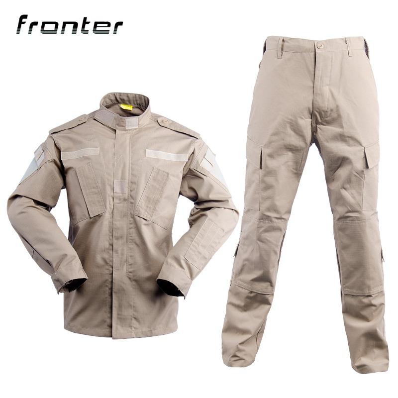 Long-sleeved camouflage suit, outdoor breathable and scratch-proof tactical training suit for military fans