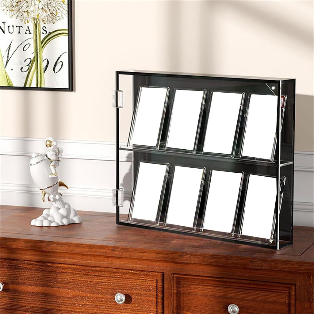 Acryl Sportkarten Vitrine Wandvitrine für Sammelsportkarten Zarter Acrylrahmen mit Glas