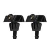 ACROPIX Windshield Wiper Washer Nozzle Jet Compatible with Nis San Compatible with Note Black 2pcs