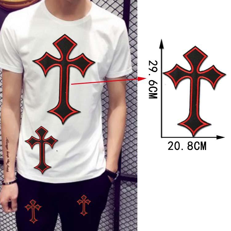 According To Embroidery Embroidery Cloth Sticker Computer Embroidery Chapter Bible Colored Cross Clothing Accessories Clothes Decorative Patch Cloth