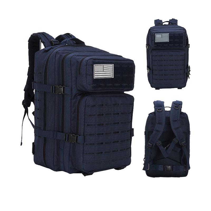 Men's Large Capacity Camouflage Tactical Hiking Backpack for Outdoor Sports and Mountaineering