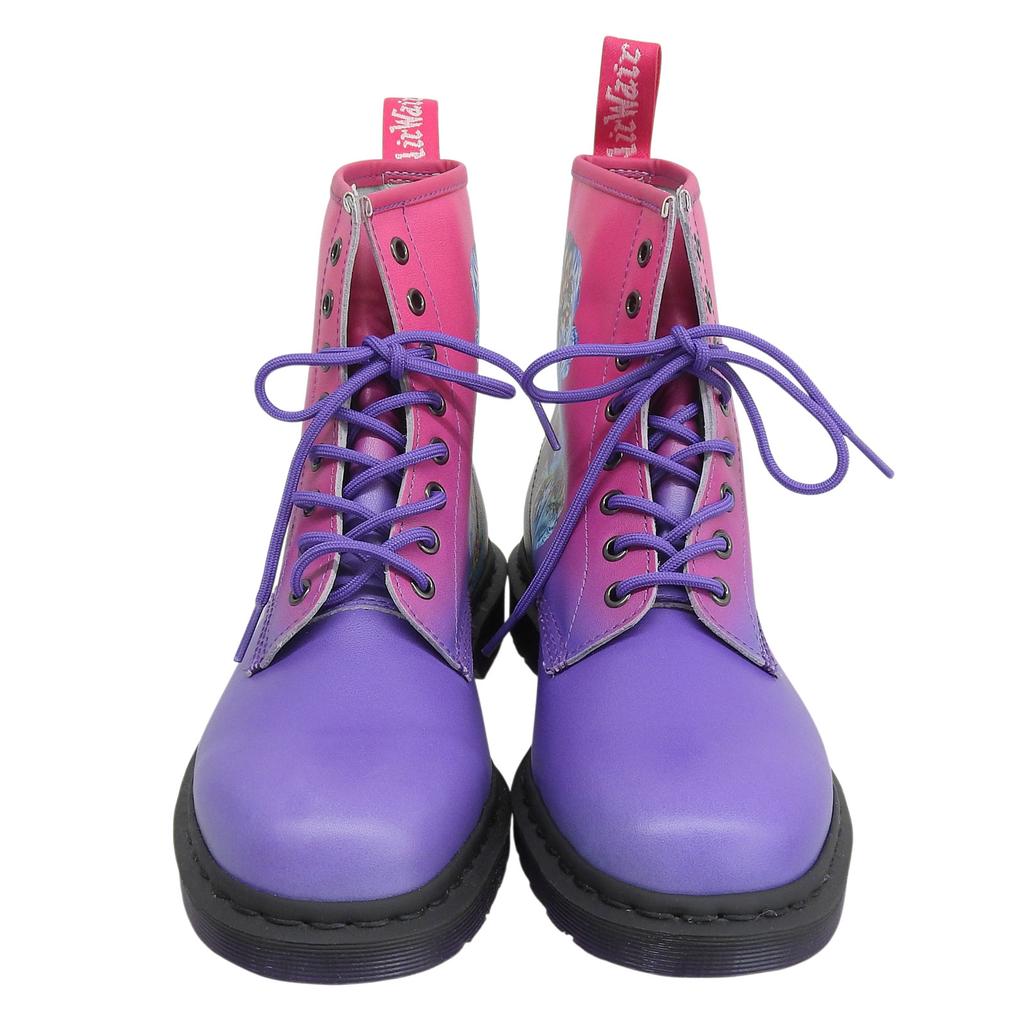 Pristine Dr.Martens short boots 1460 TECHNIQUE pink leather mens 9 Used