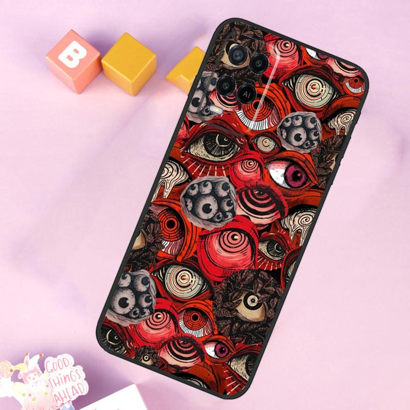 

Scary Face Eyes Smiley Case For Oppo A54 A74 A94 A40 A60 A80 A18 A38 A58 A78 A98 A96 A76 A16 A15 A17 A57 A5 A6 Pro OPPO A16