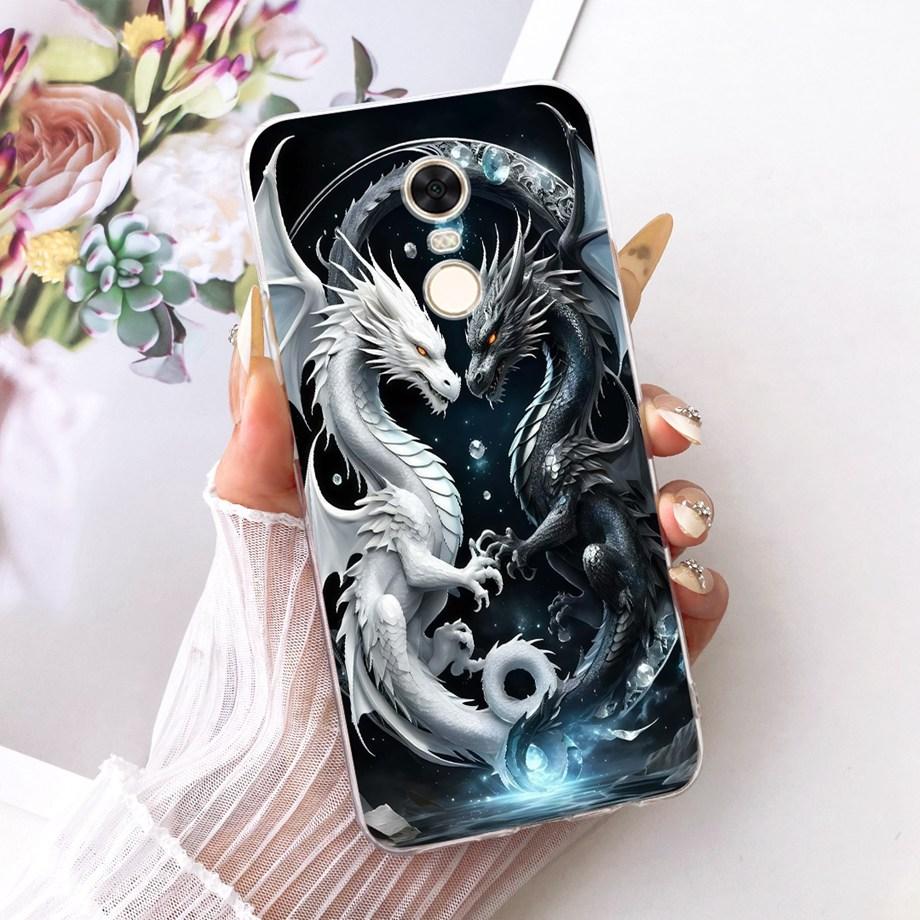 For Xiaomi Redmi 5 Plus Redmi5 Phone Case Luxury Flower Butterfly Cartoon Bow Pattern Back Cover Soft TPU Silicone Bumper