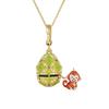 Opened Design Easter Egg Necklace Chinese Style Zodiac Pendant Necklace  Jewelry Gift