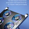 New Laptop Cooler Base Stand Foldable Laptop Cooling Pad Portable Adjustable Notebook Stand for 13-17.3 Inch with 4 Fans