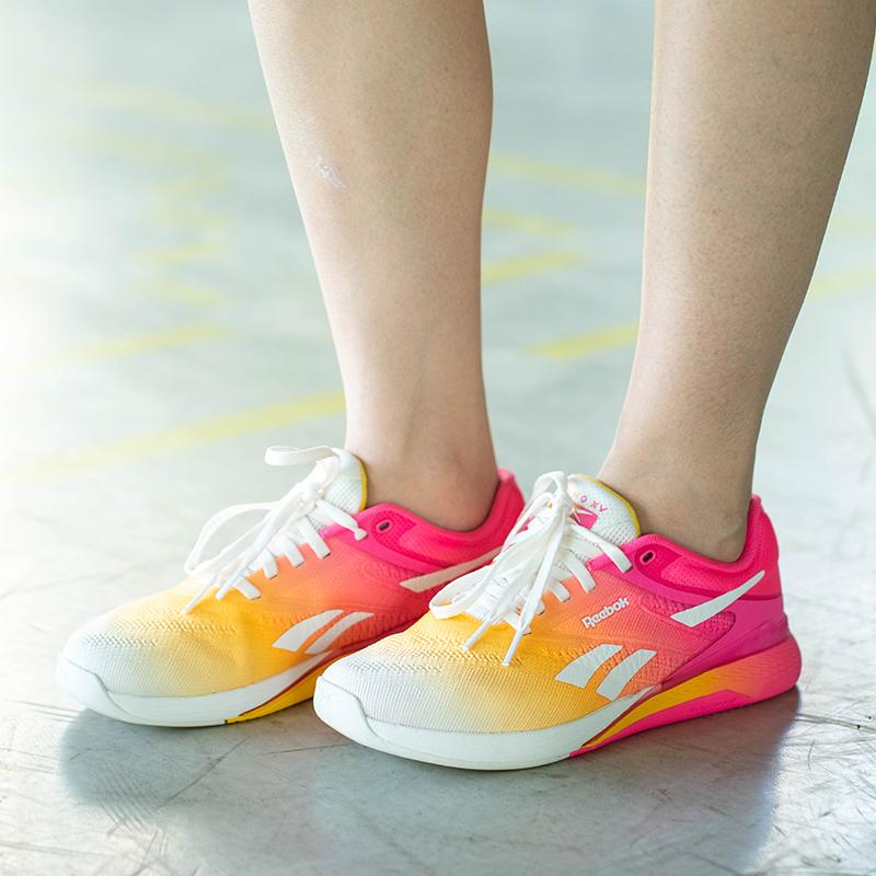 Reebok Nano X5 Atomic Pink Golden Haze Women Sneakers Chalk 100209375