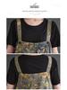 2025 Spring/Summer Women's Plus Size Printed Denim Overalls - New Literary Collection