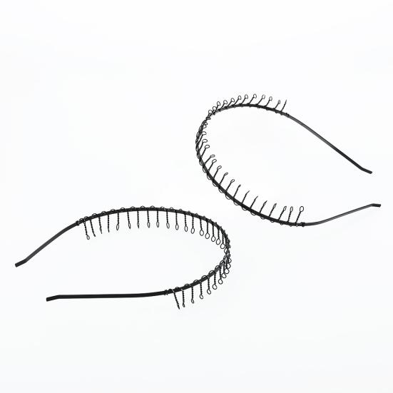 

2 шт. мужские женские унисекс 83 зубца металлические обручи для волос аксессуары спортивная повязка на голову