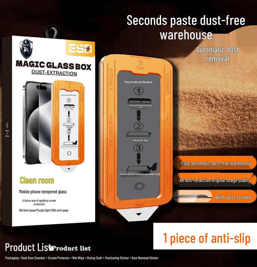 Privacy Protection Dust-Free Tempered Film for Apple iPhone 15/13/16 Pro Max