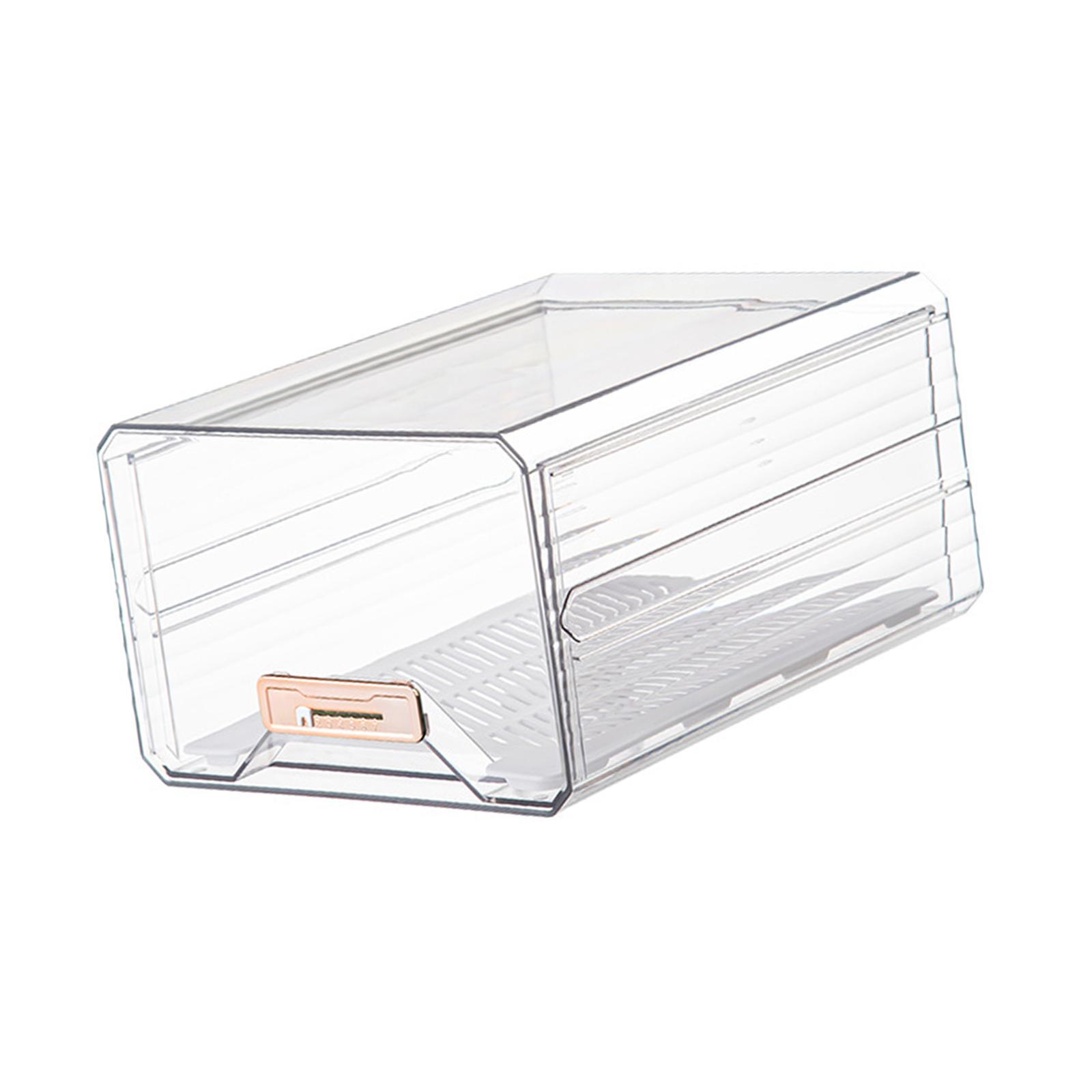 

Органайзер для холодильника, держатель для яиц, экономящий место в холодильнике, прозрачный контейнер для холодильника для кладовой на столешнице чистый