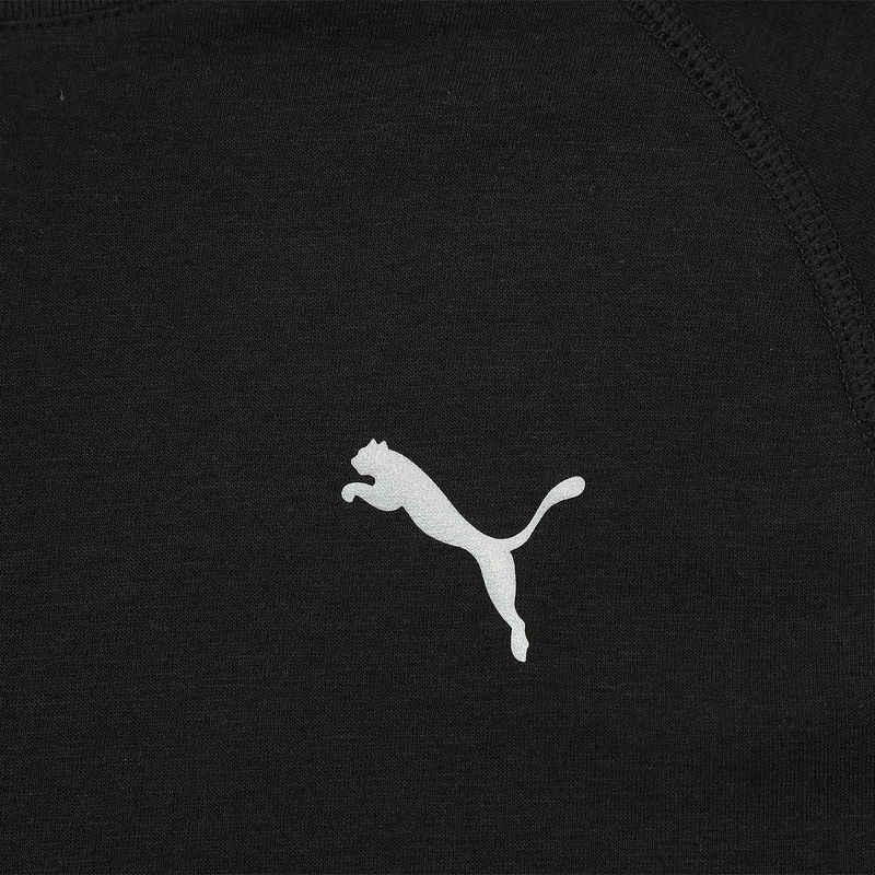 Puma Logo Round Neck Raglan Short Sleeve T-Shirt Men Tops Black 52724101