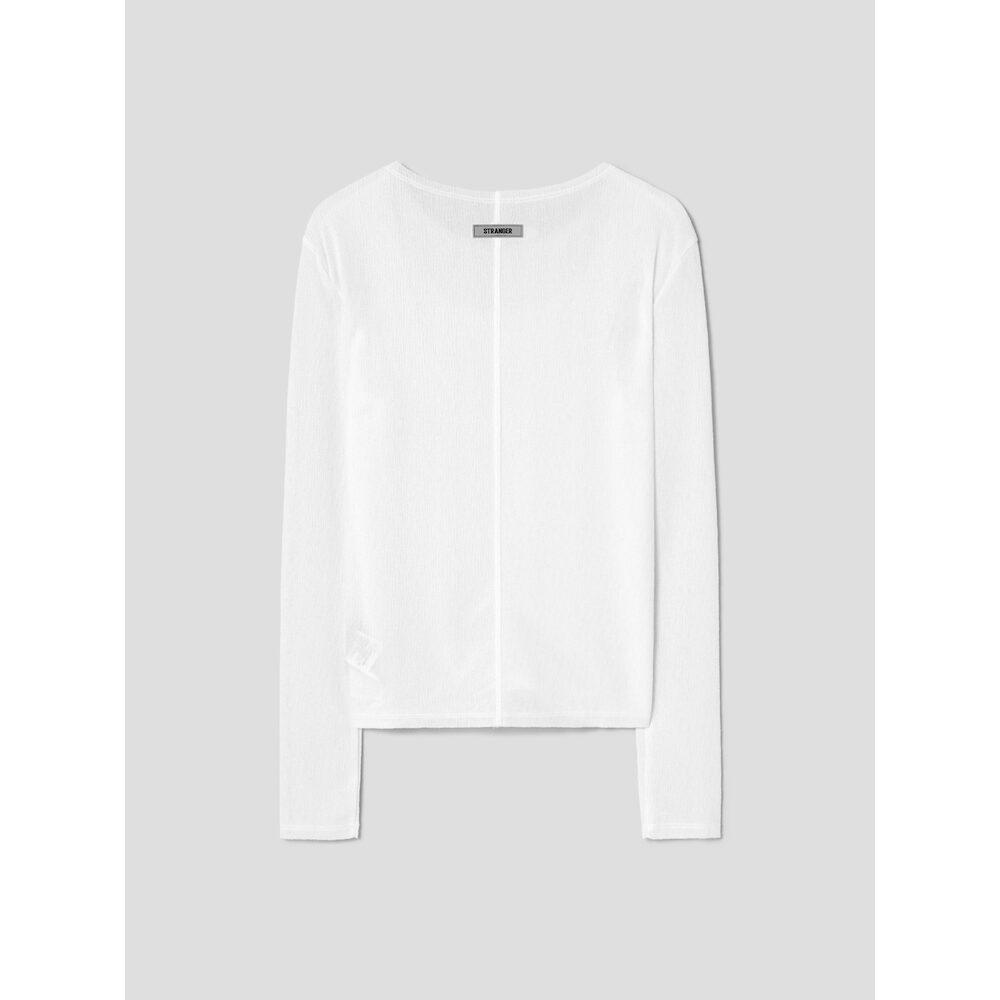 8SECONDS Textured Long-Sleeve T-Shirt White