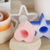 Round Heart Star Candle Holder Mold Epoxy Resin Mold Table Ornament Mould
