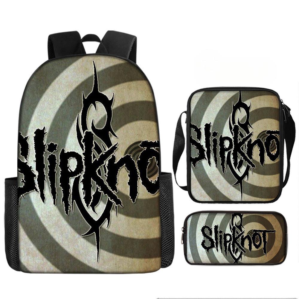 

Slipknot Рюкзак через плечо из цифрового искусства Набор из износостойкой ткани Оксфорд для подростков Style W