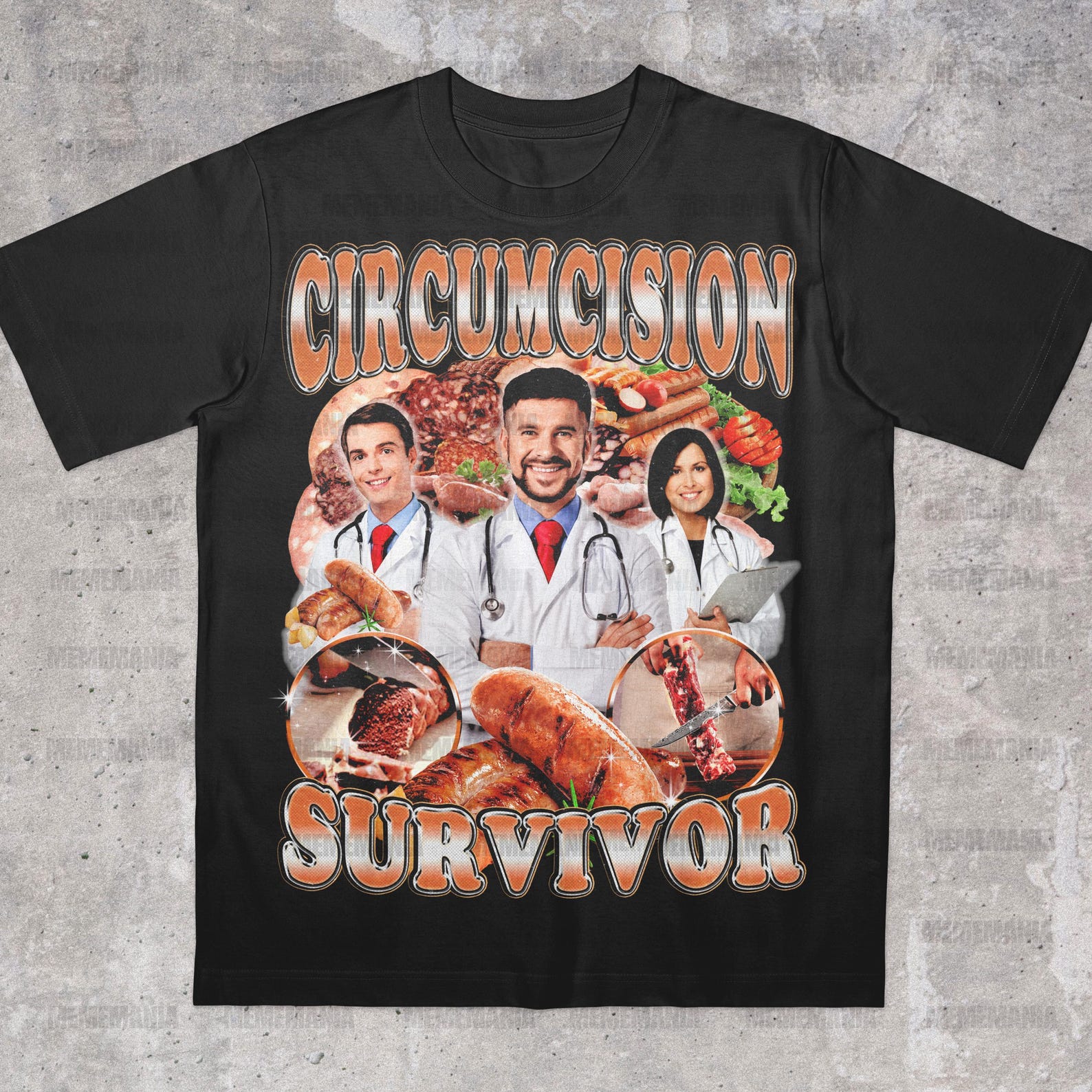 Circumcision Survivor T-Shirt, Y2k Meme Tee, Viral Meme Shirt, Stupid Meme Shirt, Offensive Meme Shirt, Cringe Shirt, Agressive Shirt, Gen Z L