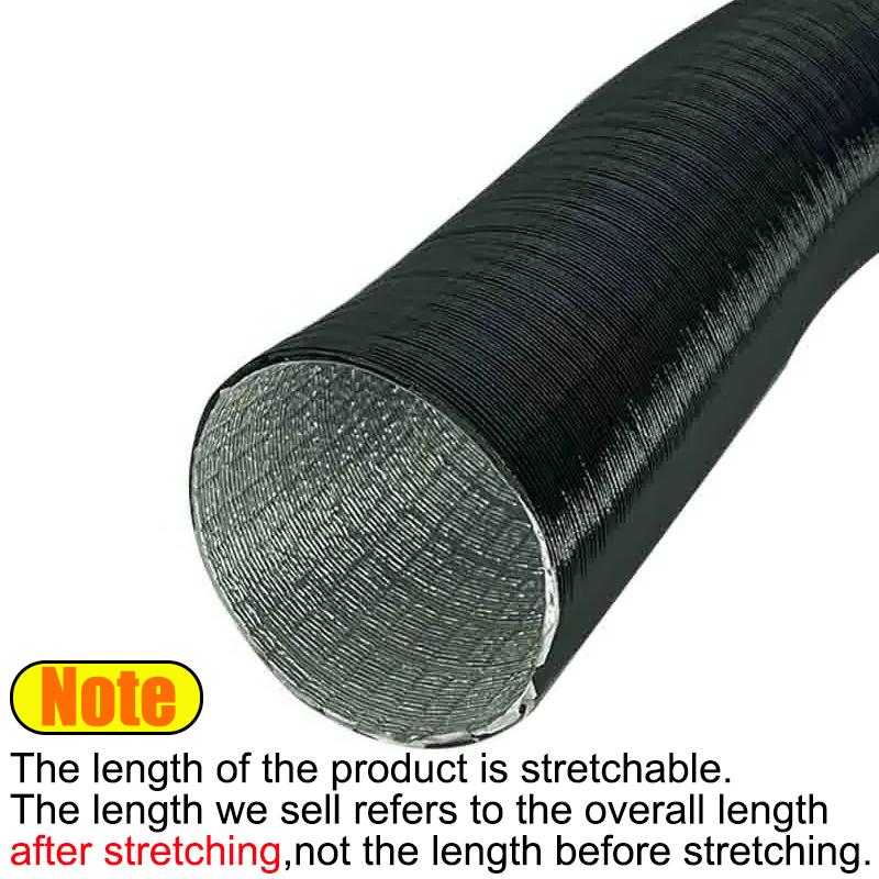 25mm 42mm 60mm 50mm 75mm 80mm 90mm Diameter Air Diesel Parking Heater Duct Pipe Tube Hose 3M 5M Length For Webasto Eberspacher