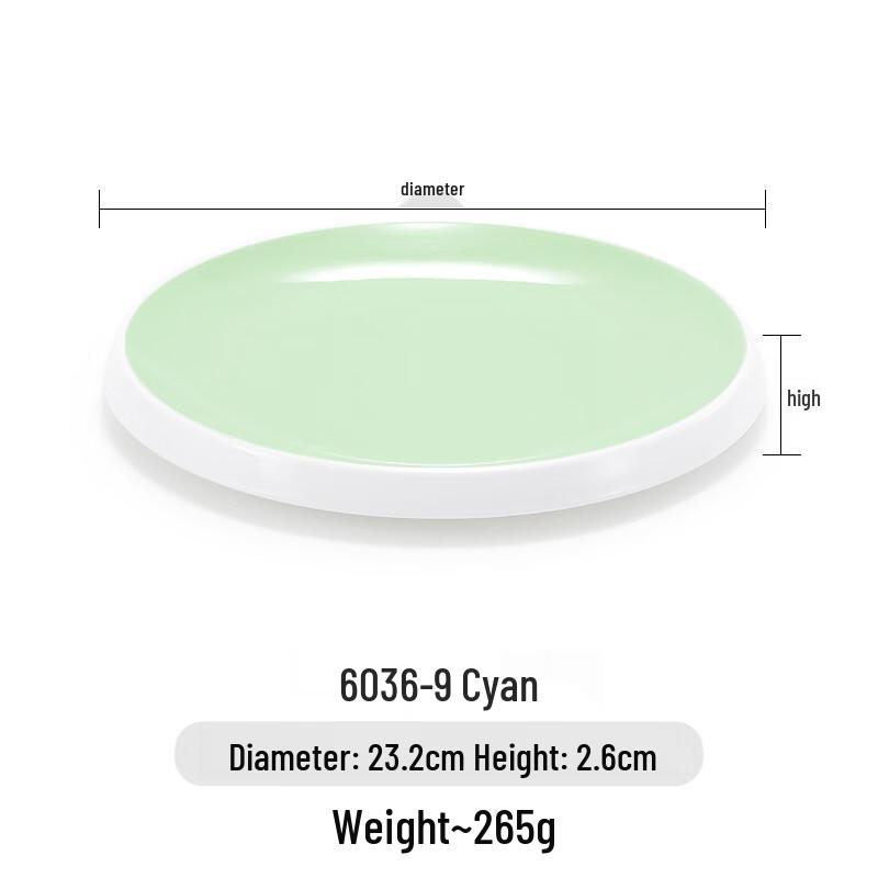 Commercial Melamine Round Concave Serving Plate