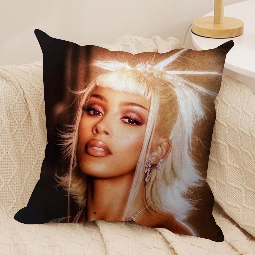 Singer DDoja CCat Cushion Cover Silky Short Plush DoubleSided Printed Pillow Case for Sofa All Seasons Home Decor Gift