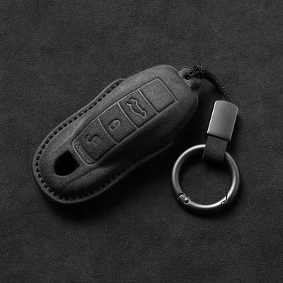 Do Porsche Panamera Spyder Carrera Macan Cayman Cayenne 911 970 981 991 Etui na Kluczyk Samochodowy Skórzana Pokrywa Muszla Akcesoria Samochodowe